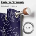 thumbnail image 5 of Outdoor Curtains for Patio Waterproof Abstract Human Face Indoor/Outdoor Curtain Tiebacks Aesthetic Portrait Lines Blue Privacy Sun Block Grommet Drapes for Pergolas Gazebo Porch 2 Panel 54x108 Inch, 5 of 9