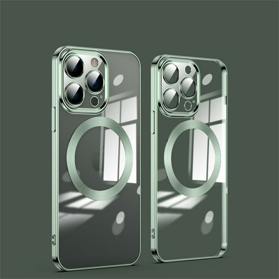 K-Lion Plating Clean Case for iPhone 14 Pro 6.1 inch Case with Magsafe Support Wireless Charging Shockproof Len Protection Anti-Scratch-Resistant Magnetic for iPhone 14 Pro 6.1 inch,Green