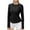 Black, variant on UVEASISHA Rash Guard for Women Sun Shirts with Thumb Holes UPF 50+ Sun Protection Long Sleeve Athletic Tops Quick Dry Hiking Swim Shirt Black L