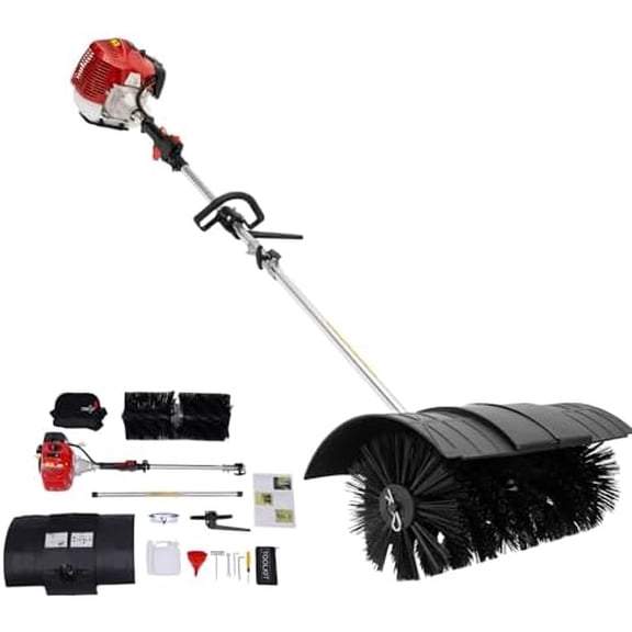 52CC 2HP Gas Power Broom | Yard Sweeper | Handheld | Outdoor Cleaning ...