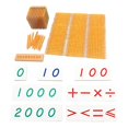 thumbnail image 3 of Montessori Math Toys Hands On Habilidad Niños Matemáticas Aprendizaje Para Niños Dorado, 3 of 8