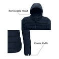 thumbnail image 3 of Wantdo Women's Plus Size Coat Warm Winter Parka Waterproof Jacket with Hood Navy 3X, 3 of 7