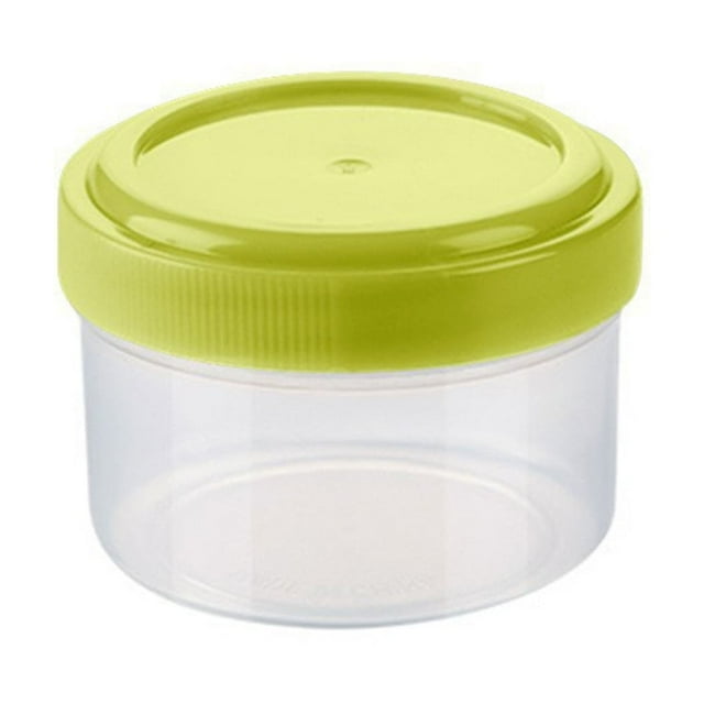 Produit de Stockage Alimentaire Mini Bouteille d'Assaisonnement Ronde Transparente avec Couvercle Étanche pour Cuisine et Pique-Nique – Bocal de Rangement Compact Clair pour Poudres