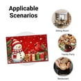 thumbnail image 4 of Jbralid Christmas Snowman and Cardinal Holiday Table Placemat Set of 6 for Home Kitchen Table Decor 12x18 inch, 4 of 4