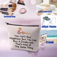 thumbnail image 5 of Funny Snake Cosmetic Bag Animal Lover Gift Loves Snakes Makeup Zipper Pouch Bag Snake Owner Gifts Vet Assistants Gift, 5 of 5