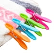 thumbnail image 3 of Colorful Plastic Clothespins, Heavy Duty Laundry Clothes Pins Clips with Springs , Air-Drying Clothing Pin Set(24 Pack), 3 of 6