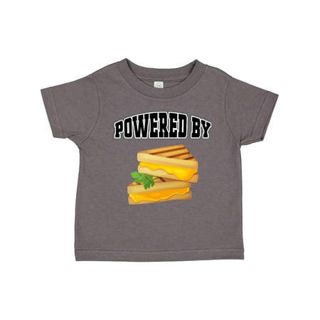 

Inktastic Powered by Grilled Cheese Sandwich Gift Toddler Boy or Toddler Girl T-Shirt