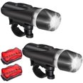 thumbnail image 4 of LED Bike Light Set Powerful LED Front Headlight and Back Taillight Waterproof 4 Lighting Modes Cycling Light Flashlight and Taillight Butterfly Mountain Road Bicycle Lights, 4 of 11