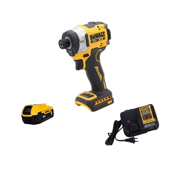 DeWalt DCF860B 20V MAX XR 1/4" Cordless Impact Driver with 5Ah Battery & Charger