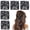 Black, variant on 5 Pieces Stretchy Magic Comb Adjustable Elastic Clip for Women Girls No Crease Pins Vintage Bun Maker Hair Accessories for Curly Thick Wavy Ponytail(3 Black+2 Brown)