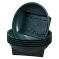 thumbnail image 5 of OATIPHO 6Pcs Plastic Planter Floral Bowls Green Round Tabletop Decor Gardening Supplies, 5 of 8