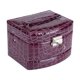 thumbnail image 1 of Whataatahia Caja de almacenamiento de 3 capas para joyería, collar, anillo, regalo para mujer, suministros para el hogar, color morado, 1 of 8