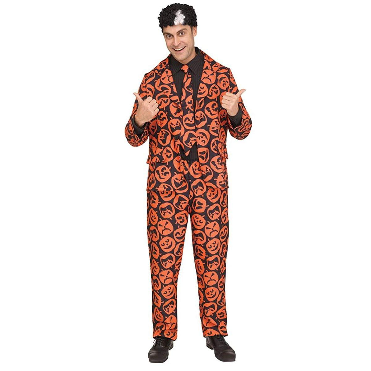 Men's Pumpkin Suit Fancy Dress Costume 