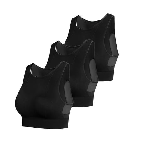 Aayomet Sports Bras For Women Sports Bras For Women Mesh Sports Bra Tank Top Padded Yoga Bras Workout Women Activewear Black XXL