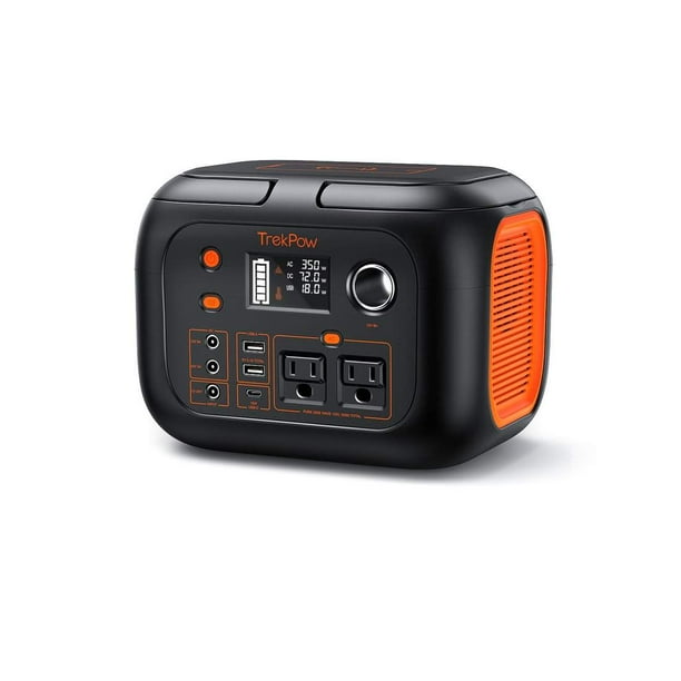 TrekPow 350W Portable Power Station, 296WH 80000mAh Solar