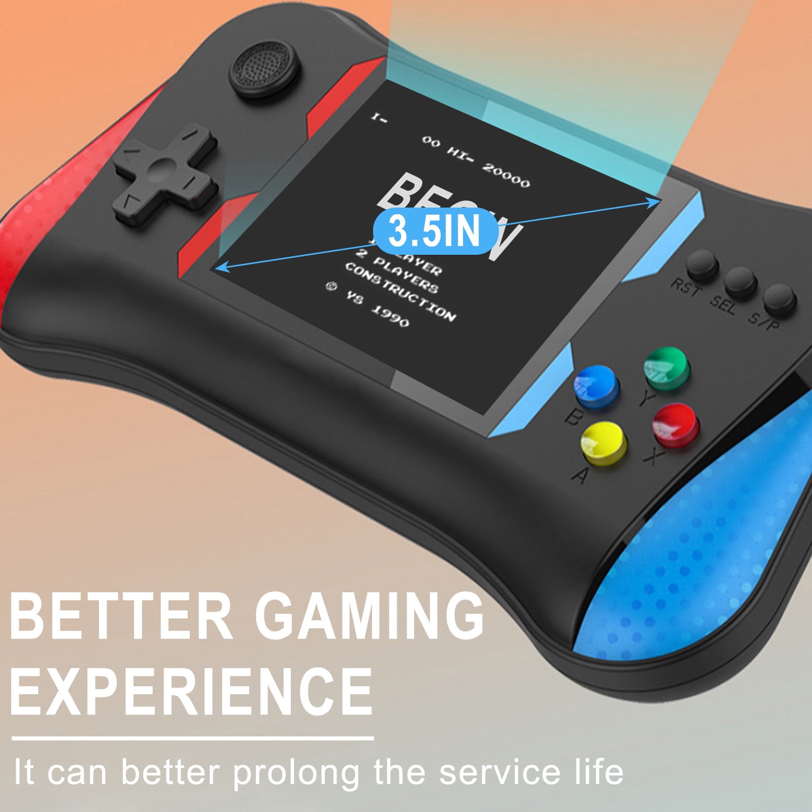 Consola de juegos portátil con 500 juegos clásicos de FC, batería recargable de 1200 mAh, compatible con conexión a TV y reproductores, ideal para niños.