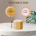 thumbnail image 2 of Velvet Ring Bearer Box Engagement Octagon Square Double Slots Wedding Engagement Heirlooms Vintage Proposal Display Holder Jewelry Storage for DIY Valentine Gift Storage Box(Yellow), 2 of 7