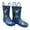 Blue, variant on Kids Rain Boots, Color: Navy Blue Dinosaur, Size: 3 (600-65-3)