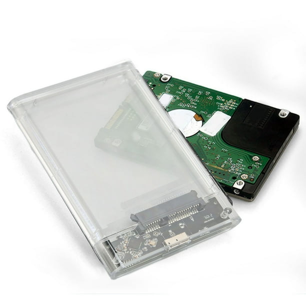 Recinto HHD, Recinto HDD Transparente De 2,5 Pulgadas USB3.0 5Gbps Portátil Para Computadora Portátil