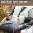 thumbnail image 2 of TOBTOS Colchoneta inflable para dormir con almohada, gruesa colchoneta ultraligera de 6 pulgadas con bomba incorporada, colchoneta liviana para acampar, mochilero, senderismo, tienda de campaña (gris), 2 of 5