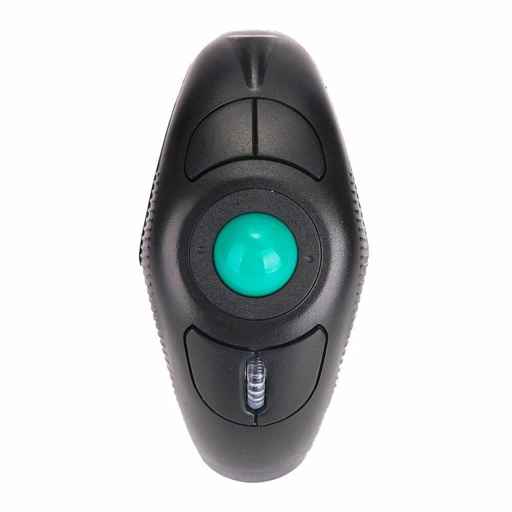 Healifty Portable Wireless Trackball Mouse with Off Table Design for Computer Black