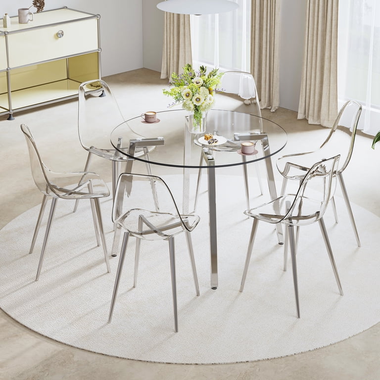 30 Inch Square Tulip Dining Table - White Faux Marble Top With Sturdy Metal Base, Bistro Table For Small Spaces