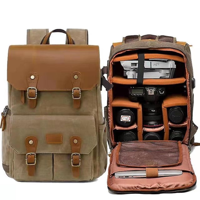 Sac pour Appareil Photo Double Épaule, Sac Micro-Simple pour Appareil Photo Reflex, Imperméable, Anti-Vol, Grande Capacité