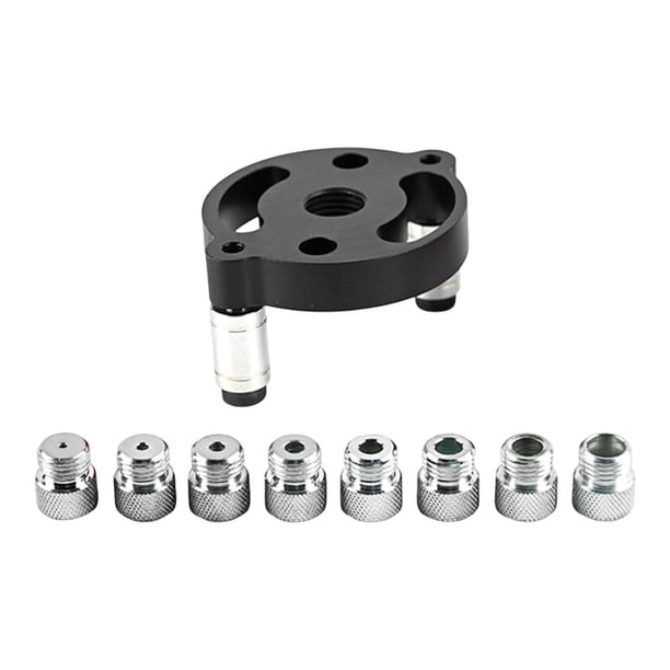 Guía de broca para espiga de 6-10 mm, kit de guía de broca autocentrante para perforadora Negro