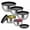 Black, variant on Vesteel Stainless Steel Mixing Bowls, 5 Piece Metal Nesting Bowls with Airtight Lids, Stackable Salad Bowls for Baking, Prepping & Serving, Dishwasher Safe, 5/3/1.7/1.2/0.8 QT, Khaki