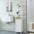 thumbnail image 4 of Kanstar Bathroom Multifunctional Storage Cabinet, White, 12.6'', 4 of 6