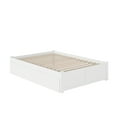 thumbnail image 4 of AFI Concord Full Solid Wood Platform Bed with Footboard & 2 Storage Drawers in White, 4 of 7