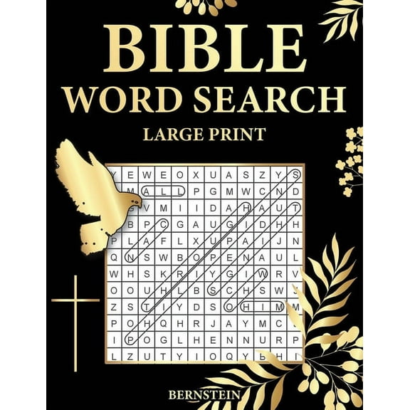 Bible Word search Large Print: 100 Extra Large Bible Word Search Puzzles, (Paperback)
