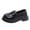 Black, variant on XIMIN Boys Shoes Girls Slip On PU Flat Dress British Style Leather Princess Loafer Tassel Bow School Dress Shoes for Girls Shoes for Boys (2-2.5 Years, White)
