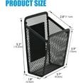 thumbnail image 3 of Magnetic Pen Holder - Single Magnetic Pencil Locker Holder Organizer, Strong Magnets Mesh Marker Holder Pen Basket for Whiteboard, Refrigerator and Locker, 3 of 4