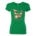 thumbnail image 2 of Wild Bobby, If It's Not a Chihuahua It's Just a Dog Gift, Women Slim Fit Junior Tee, Kelly, Medium, 2 of 4