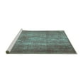 thumbnail image 2 of Ahgly Company Machine Washable Indoor Round Persian Turquoise Blue Traditional Area Rugs, 5' Round, 2 of 4
