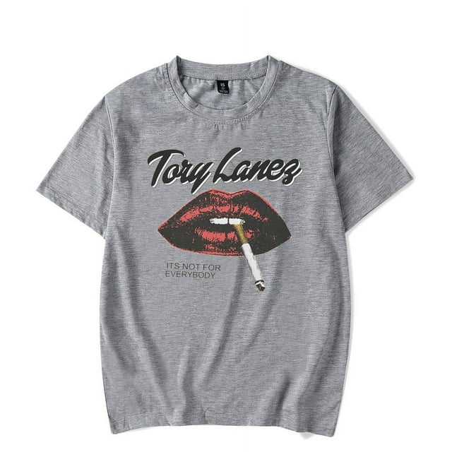 Tory Lanez T-Shirt Graphique pop Unisexe Tendance Décontracté Manches Courtes, TTP, Gris