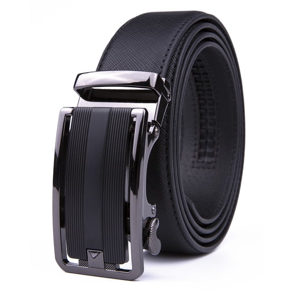 Mens Belts Leather Ratchet Belt Automatic Buckle Size Customized