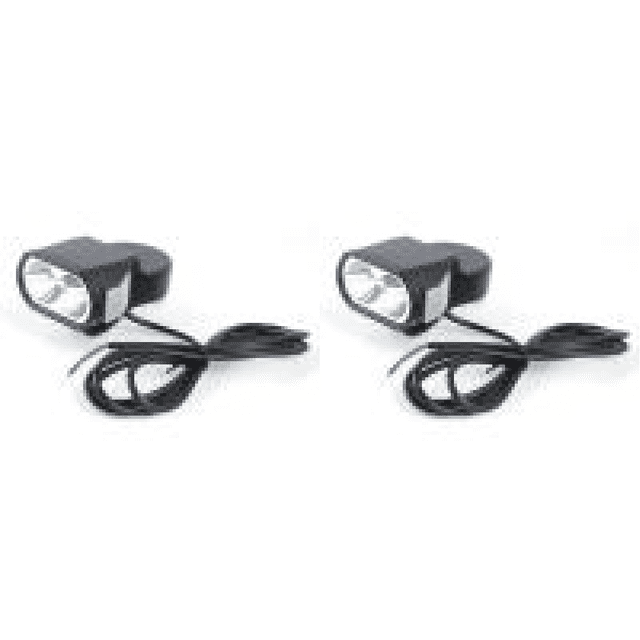 E-Bike LED Faro 36V 48V 60V Bicicleta eléctrica Scooter Cuerno Luz delantera