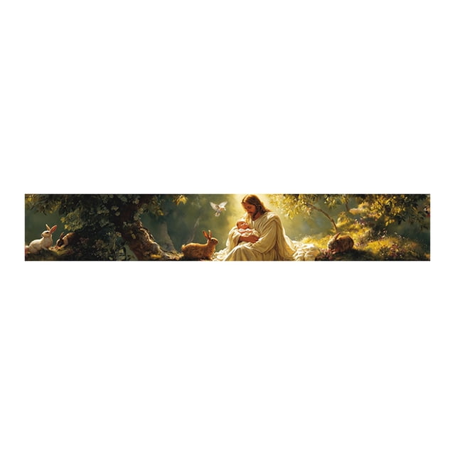 zhangmingg Easter Decorative Banner Heartfelt Celebration Party Sign for Home Festive Spring Holiday