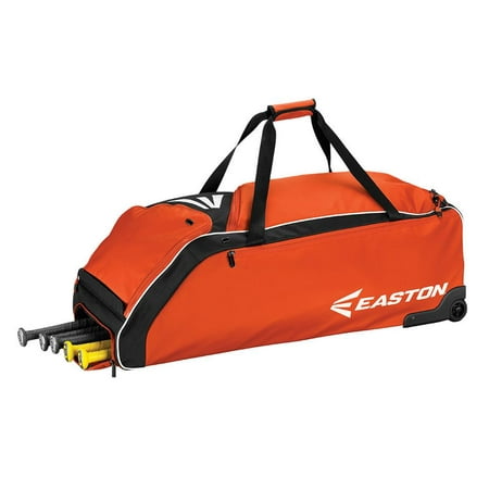 Easton E610W Wheeled Baseball Bag, Orange