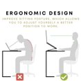 thumbnail image 5 of KAIYANG Soporte ergonómico para computadora portátil para escritorio: soporte para computadora portátil de altura ajustable que se adapta a dispositivos de 10 a 17 pulgadas (plateado), 5 of 5