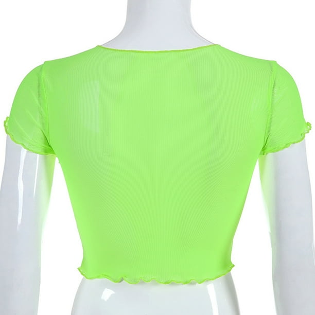 Neon t top shirt women
