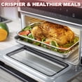 thumbnail image 6 of Vesteel 12.5 inch Air Fryer Pan with Basket Set of 2, Stainless Steel Oven Crisper Tray for Baking, Roasting, and Healthy Cooking, Dishwasher Safe, 6 of 8