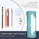 thumbnail image 3 of Disketp Bathtub with Soap Bubbles Estuche Organizador de Lápices de Cuero, Estuche de Oficina con Cremallera para Bolígrafo y Lápiz, 3 of 6