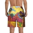 thumbnail image 3 of Naloa Beautiful African Woman Men's Beach Shorts, Surfing shorts, Swim trunks, Quick Dry Swim Trunks for Surfing Beach Fun - Large, 3 of 9