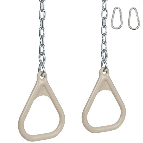 Swing Set Stuff Trapeze Rings and Chains With SSS Logo Sticker Blue for sale online 