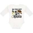 thumbnail image 3 of Inktastic No, This Ain't My 1st Rodeo Cowboy Hat and Lasso Boys or Girls Long Sleeve Baby Bodysuit, 3 of 5