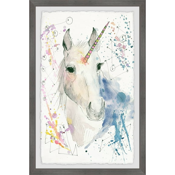 Marmont Hill Fantasy Unicorn Framed Wall Art