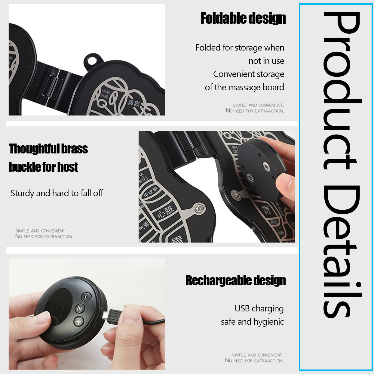 Electric EMS Foot Massager Pad, Feet Muscle Stimulator Foot Massage Mat Improve Blood Circulation Relieve Ache Pain Health Care
